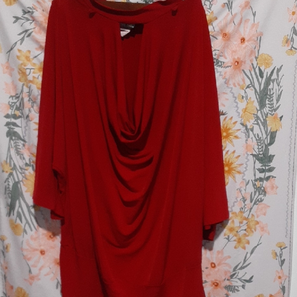 Elegant Red Women's Blouse